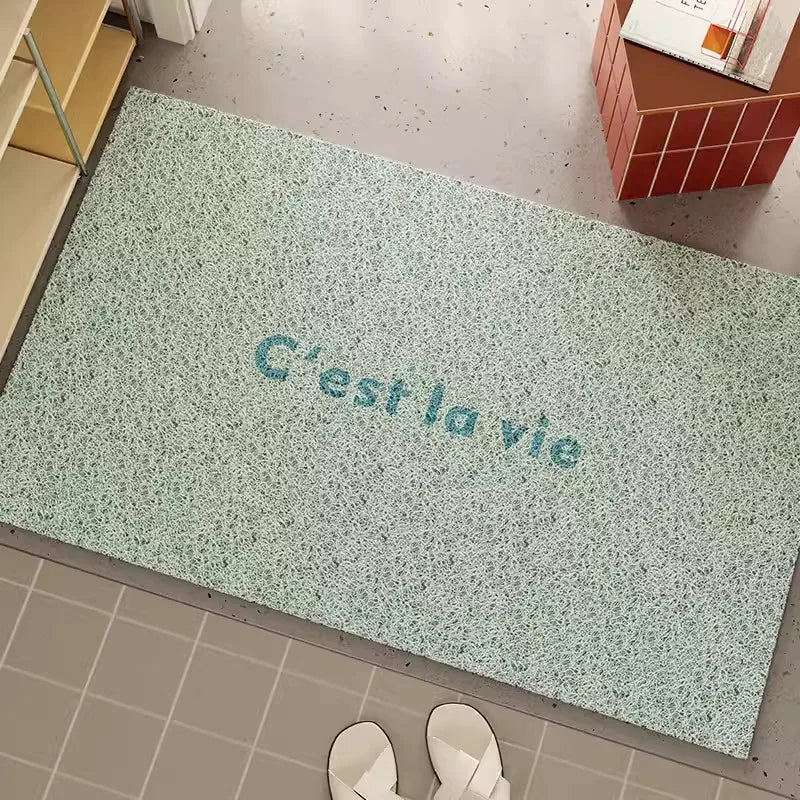 Rynx | French PVC Doormat Cuttable Home Entrance Welcome Mat Rug Anti-Dust Pad Outdoor Aesthetic Home Room Decor