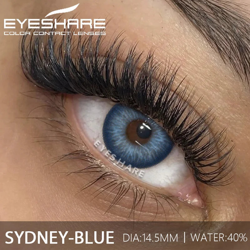 Rynx | 1 Pair Fashion Color Contact Lenses for Eyes Blue Eye Contact Lenses Cosmetic Green Contacts Annual Brown Eye Lens Gray Lenses