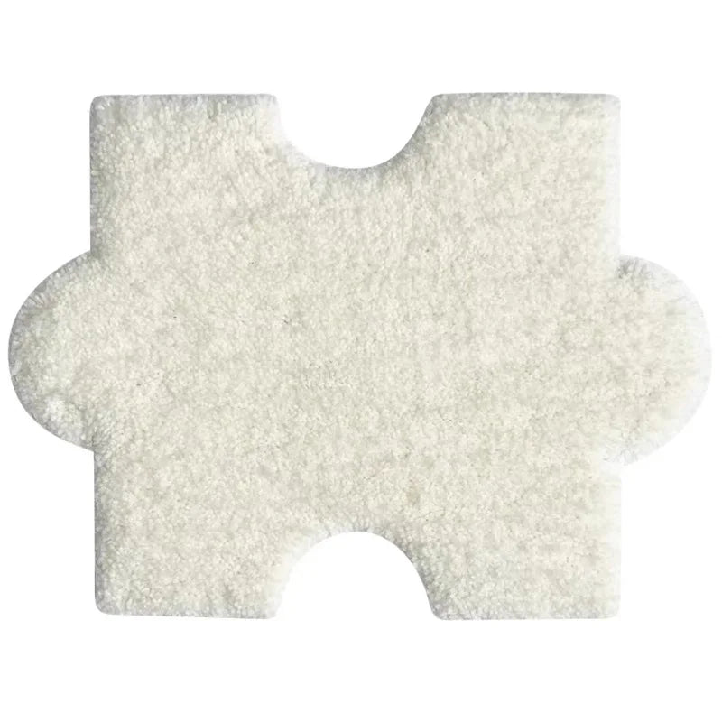 Rynx | Tufting Puzzle Bedroom Rug Soft Fluffy Rug Bath Mat Doormat Funny Kids Room Bedroom Mat Doormat Aesthetic Home Decor
