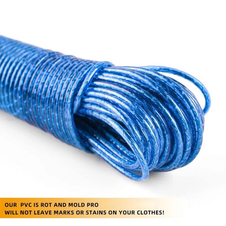 Lisslune | 20m Heavy-Duty Steel Wire Clothesline - Perfect for Indoor and Outdoor Use