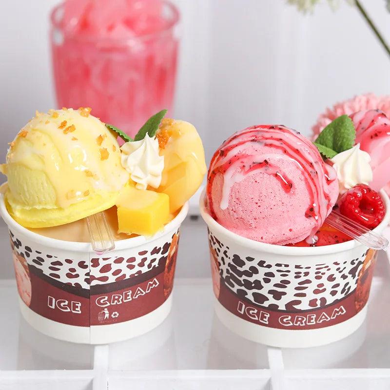 Lisslune | Realistic Synthetic Fruit Cake Model for Home Decor and Photography - 1 pc. FCYY-MIX2