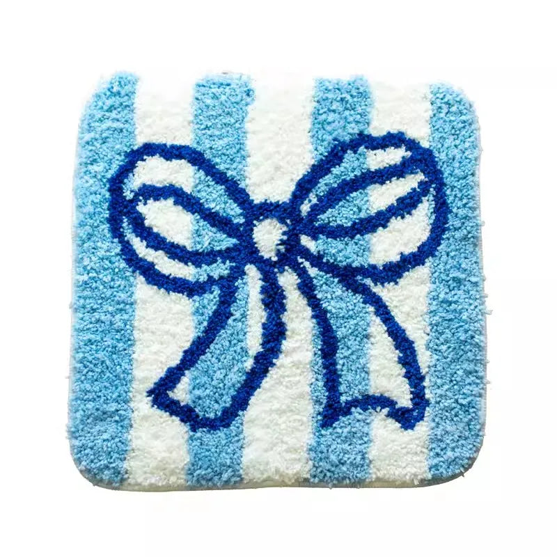 Rynx | Sweet Tufting Bow Seat Cushion Korean Style Soft Round Square Flower Bow Chair Sofa Pad Home Office Cozy Decoration 40x40cm
