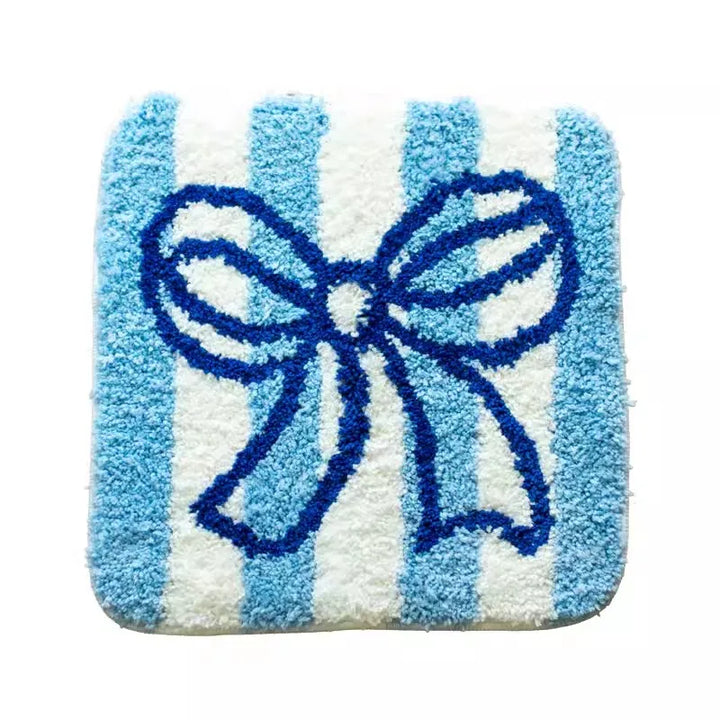 Rynx | Sweet Tufting Bow Seat Cushion Korean Style Soft Round Square Flower Bow Chair Sofa Pad Home Office Cozy Decoration 40x40cm