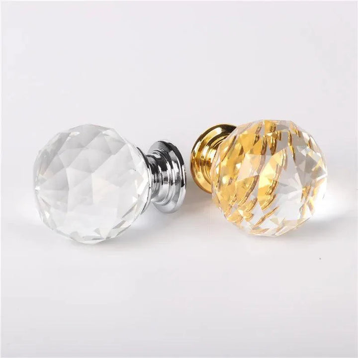 Lisslune | Chic Crystal Ball Glass Cabinet Knobs - Stylish Hardware for Home Decor Enhancement