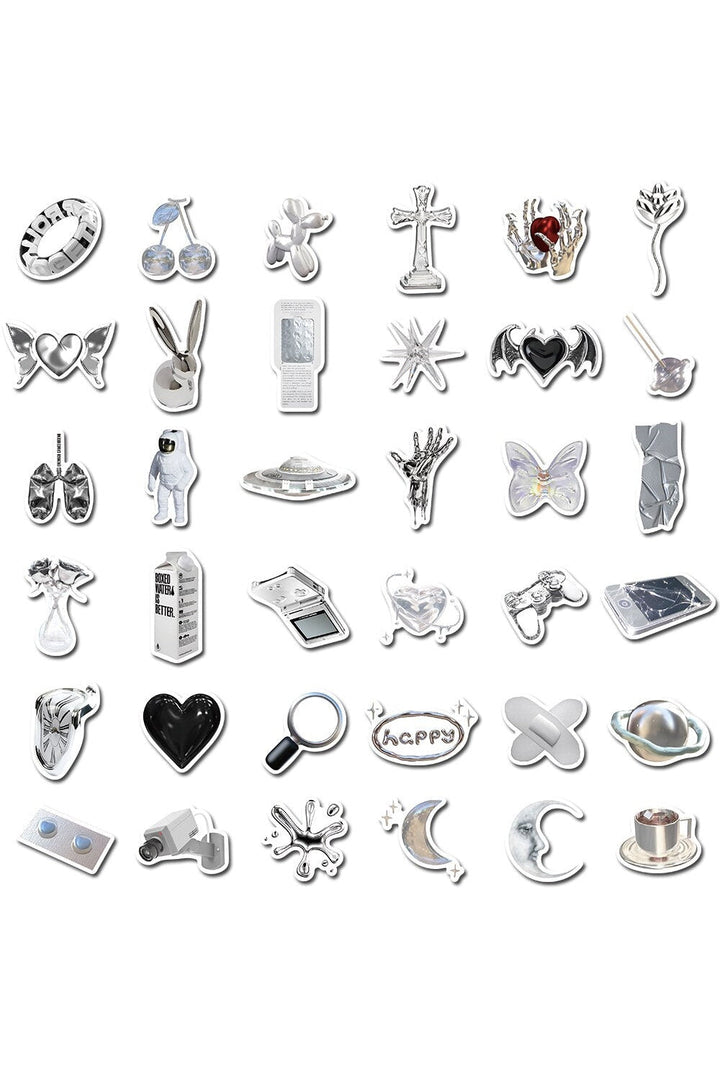 Lisslune | Art Silver Graffiti Sticker