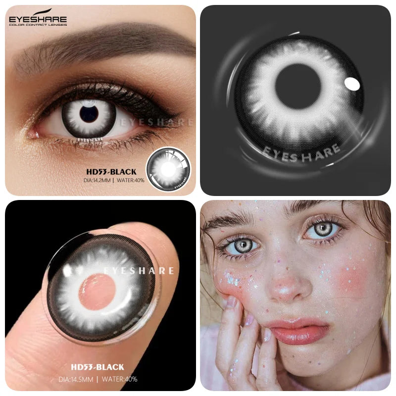 Rynx | Colorful Contact Lenses for the Eyes 1 Pair Cosplay Anime Lens Yearly Cosmetic Contact Lenses Halloween Lenses Beauty Makeup