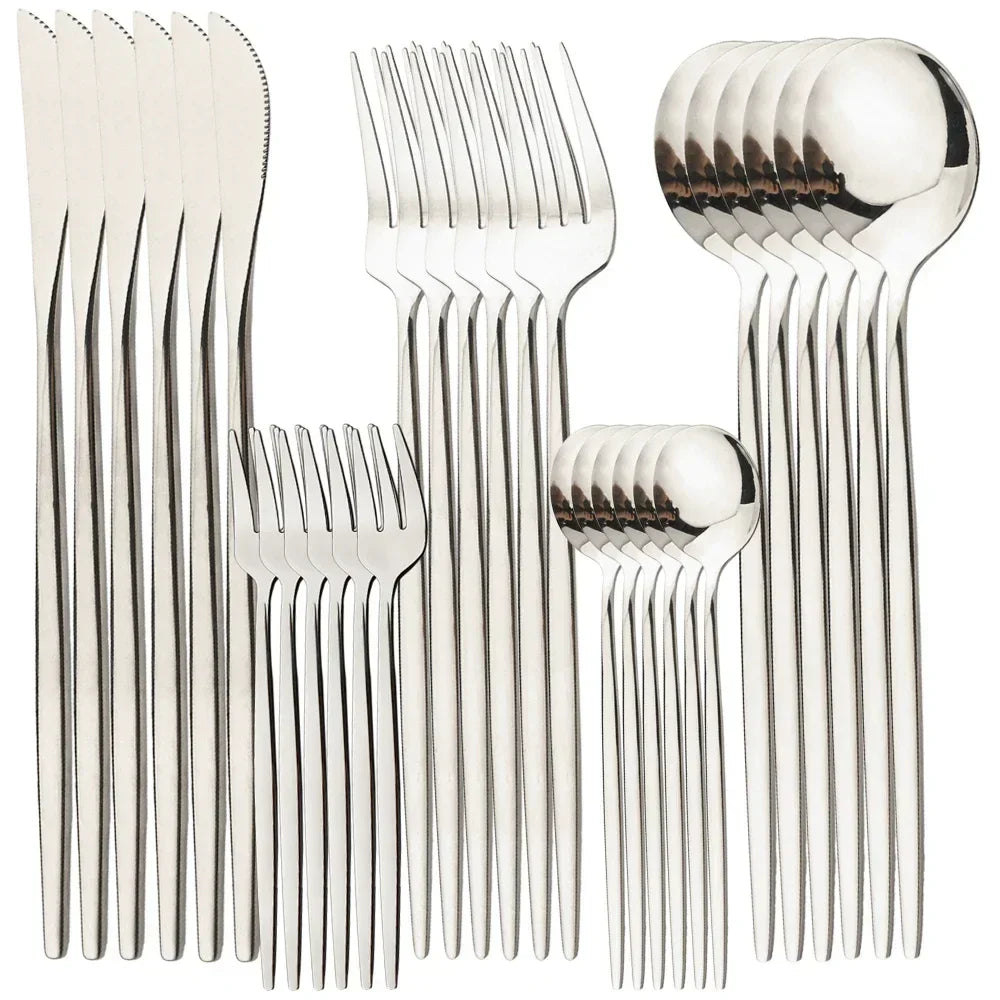 Lisslune | RoyalMirror – Luxury Gold Cutlery Set