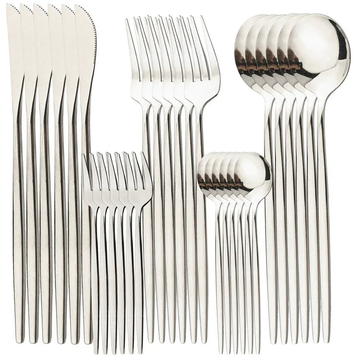 Lisslune | RoyalMirror – Luxury Gold Cutlery Set
