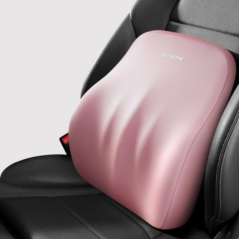 Lisslune | ErgoDrive Car Seat Support – Orthopaedic Cushion for Neck & Back Pain Relief While Driving