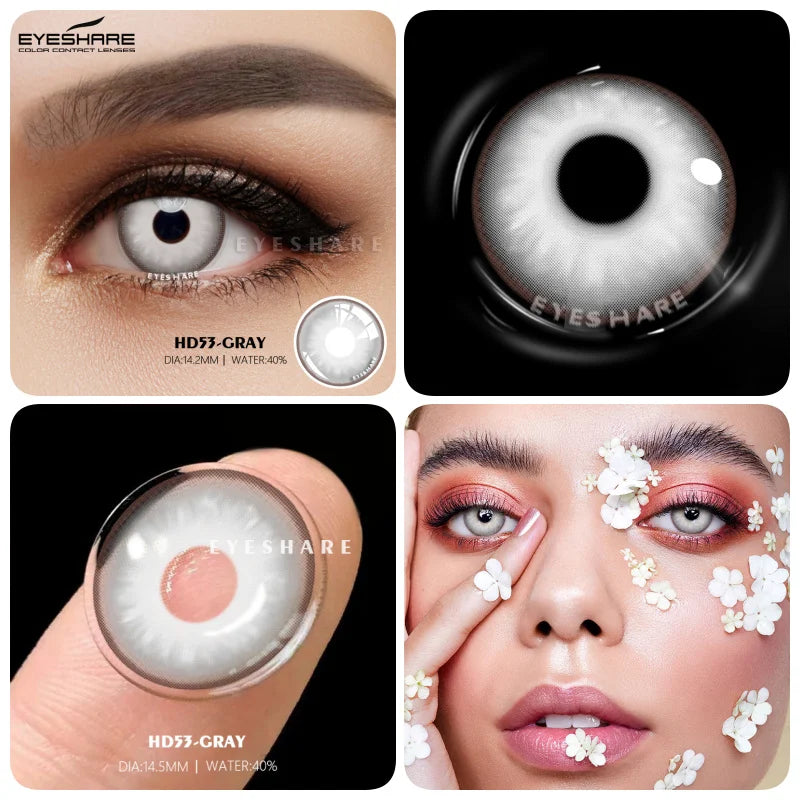Rynx | Colorful Contact Lenses for the Eyes 1 Pair Cosplay Anime Lens Yearly Cosmetic Contact Lenses Halloween Lenses Beauty Makeup