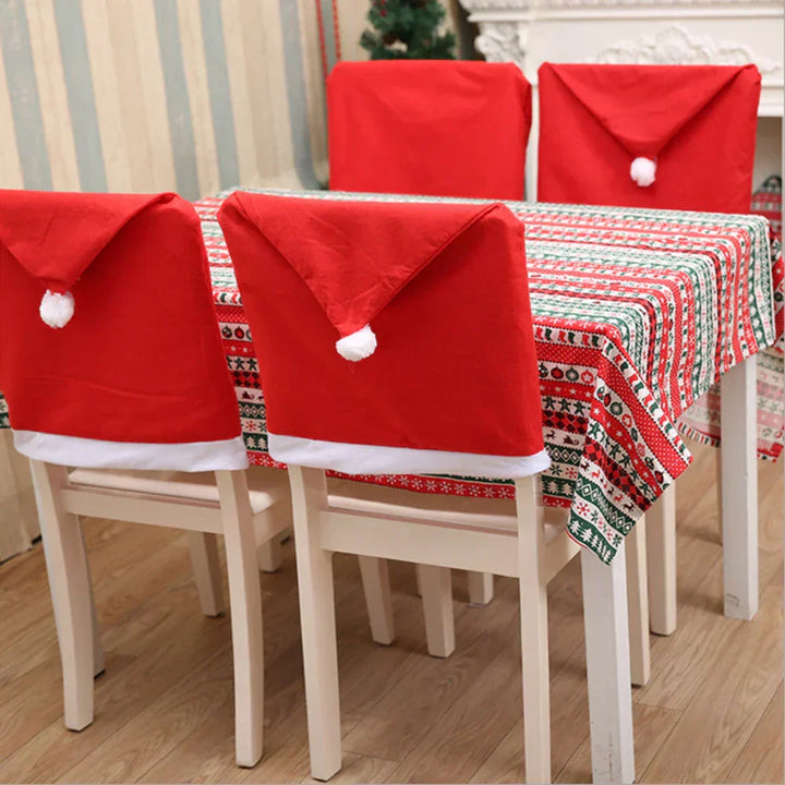 Lisslune | SantaSeat Christmas Chair Covers – Set of Decorative Chair Covers with Santa Design