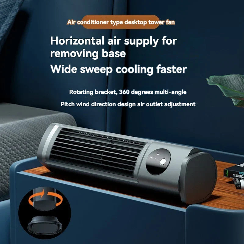 Lisslune | Towerless Ultra Cool Air Conditioning Desktop Fan