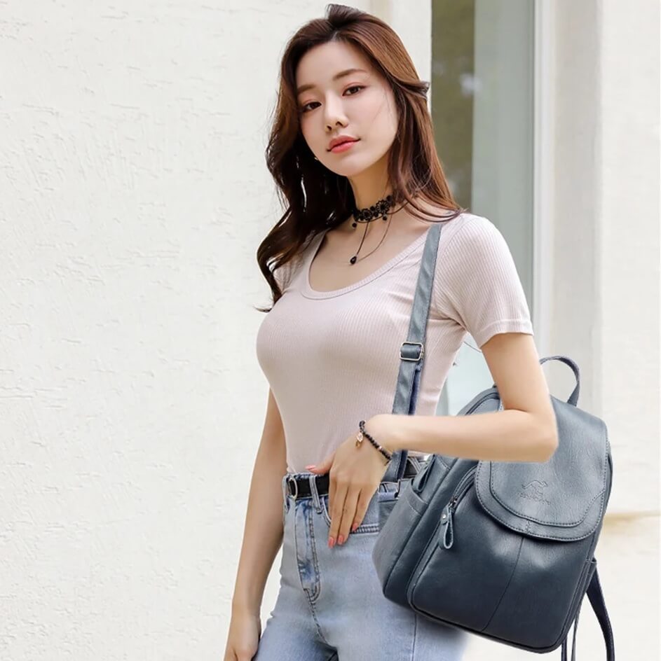 Lisslune | Leather Backpack for Women