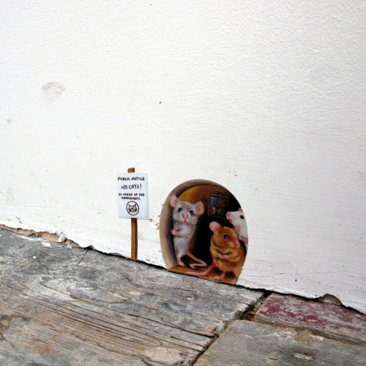 Lisslune | 3D Mouse Hole Funny Wall Stickers