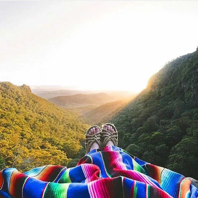 Lisslune | Colorful Mexican Serape Blanket