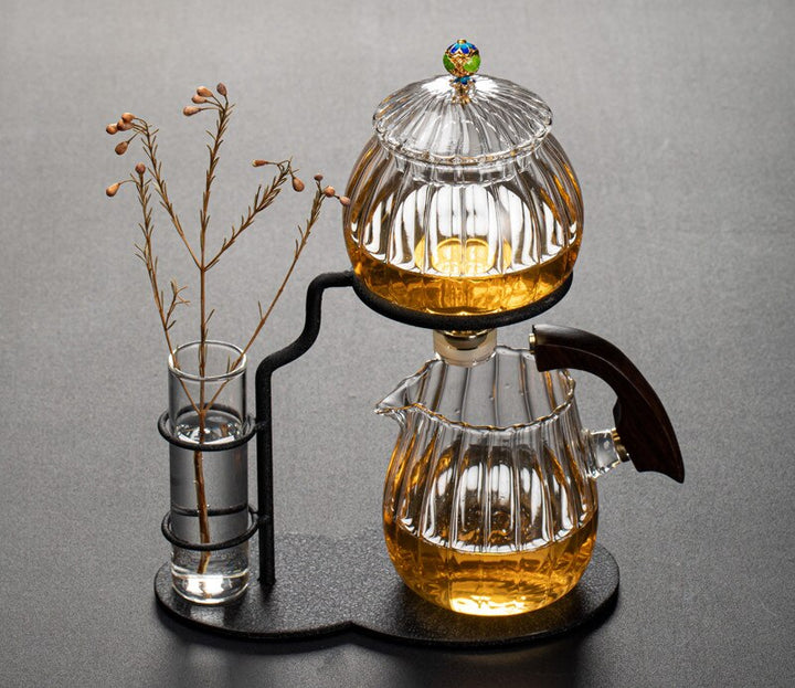 Lisslune | Nature Leaf Magnetic Semi-Automatic Tea Set