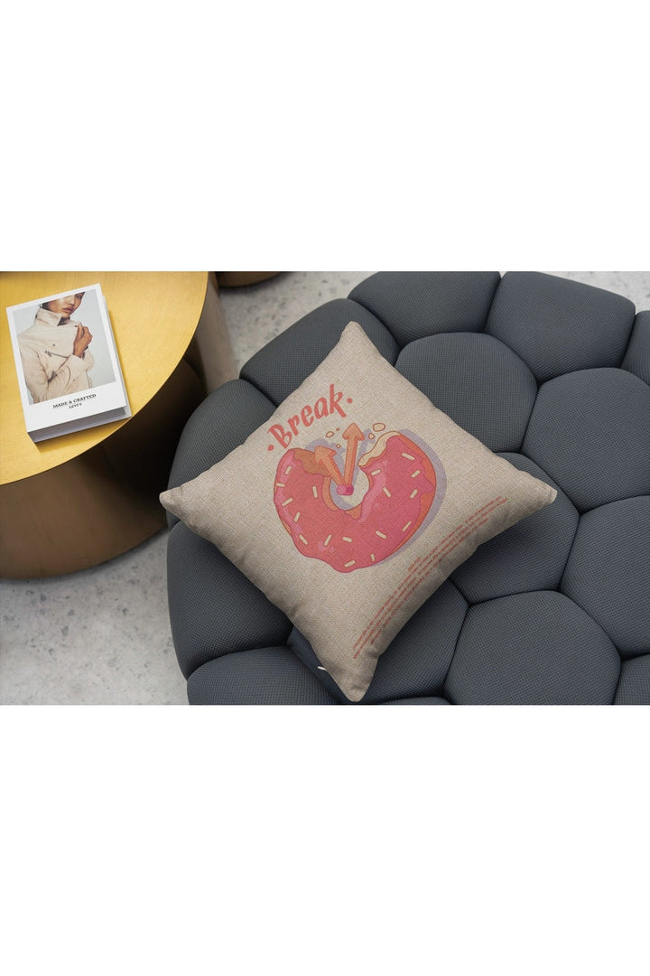 Lisslune | Pink square decorative pillowcase