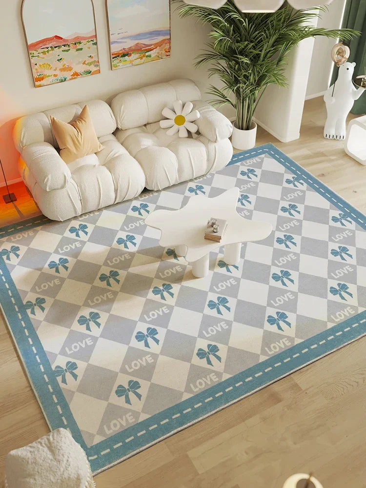 Rynx | Funny cute flower rug Minimalist children's room decor rug Comfortable soft bedroom rugs living room sofa living room rugs carpet