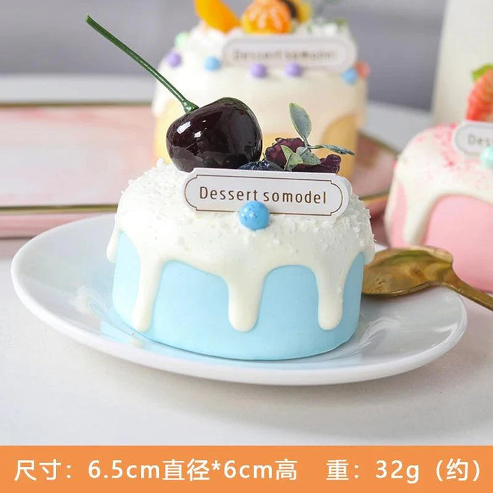 Lisslune | Realistic Dessert Cup Ornaments Set - 1/6PCS Simulation Cake Props for Stunning Photography and Decoration