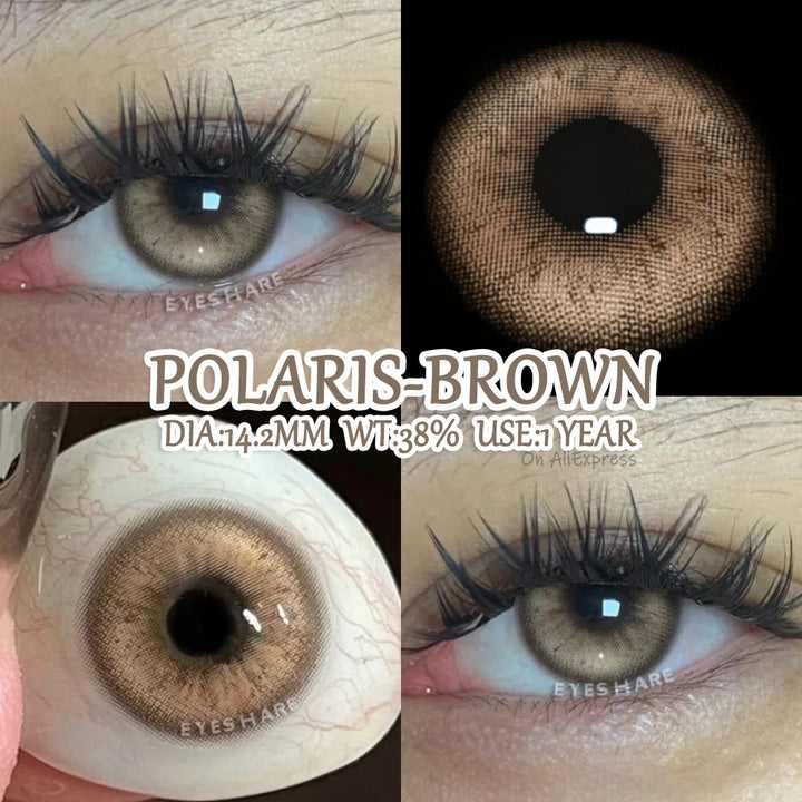 Rynx | Colorful contact lenses for the eyes 2 pcs./pair Green eye lenses Blue contact lens Annual Brown pupils cosmetic lens