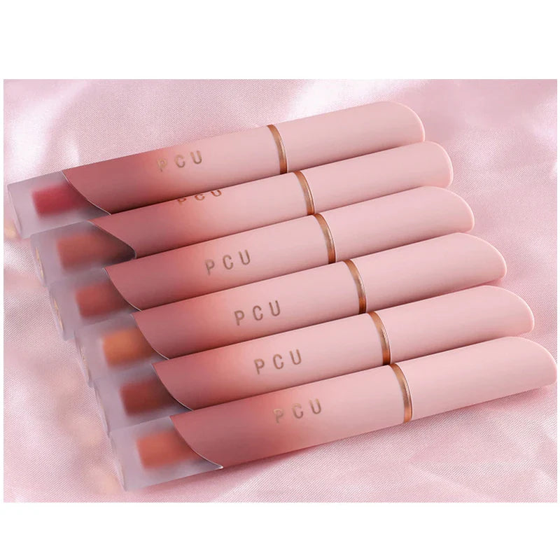 Rynx | Lipstick Matte Velvet Lip Mud Nude Matte Chocolate Lipstick Red Lip Tint Glass Korean Waterproof Long-lasting Makeup Women Cosmetics