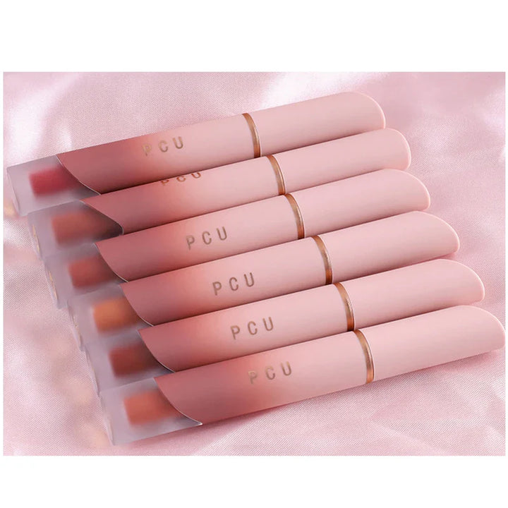Rynx | Lipstick Matte Velvet Lip Mud Nude Matte Chocolate Lipstick Red Lip Tint Glass Korean Waterproof Long-lasting Makeup Women Cosmetics