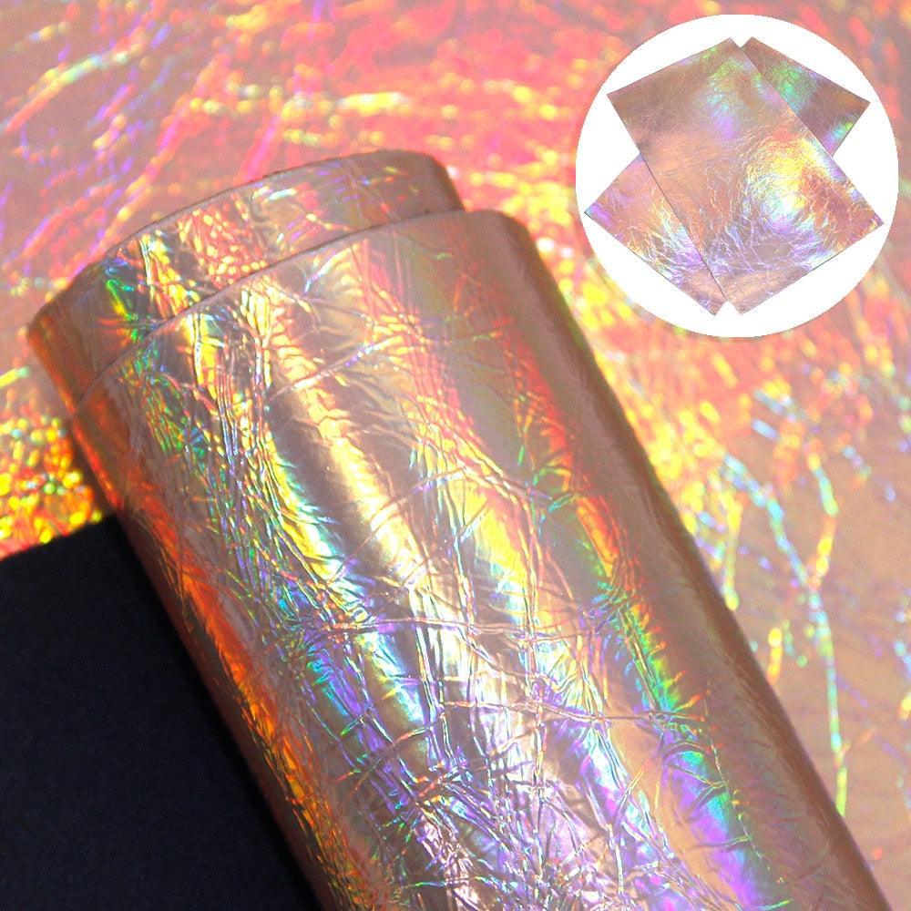 Lisslune | Glittering Creativity: Transform Your Projects with Burst Crack Synthetic Leather Sheets
