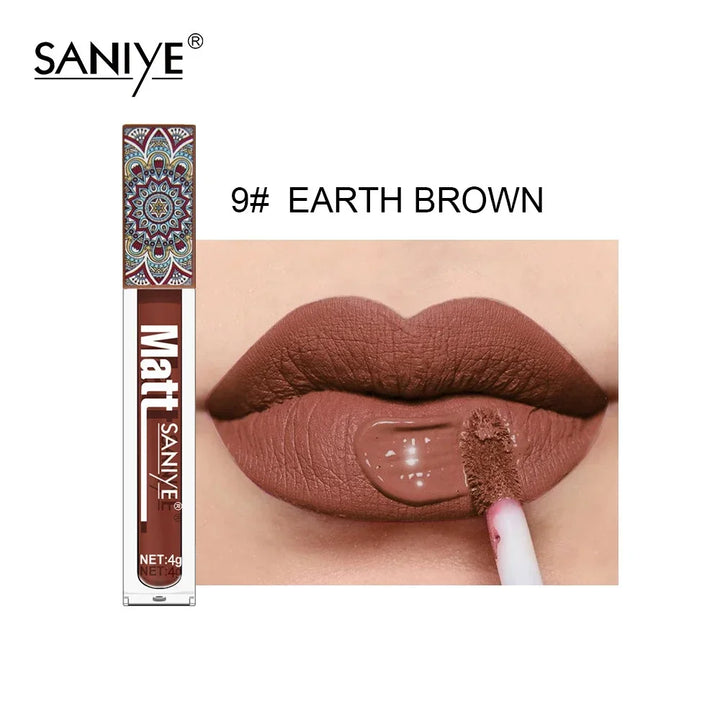 Rynx | Nudes Lip Gloss Waterproof Liquid Matte Lipstick Long-lasting 4g Quick-drying Red Lip Gloss Cosmetics Sexy Matte Velvet Lipstick
