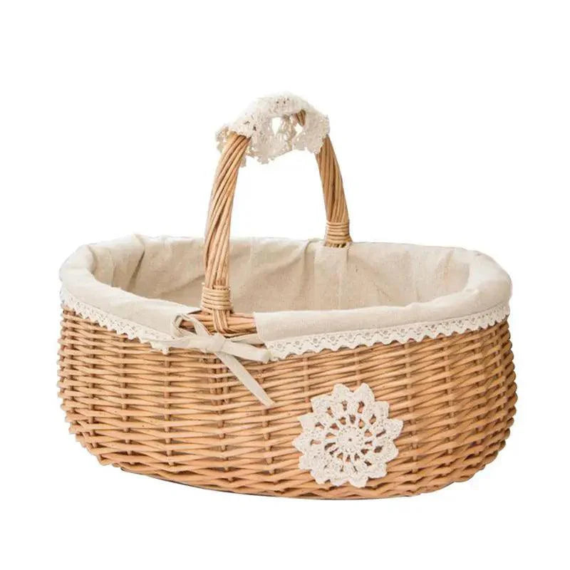 Lisslune | Eco-Chic Handmade Rattan Storage Basket with Washable Liner