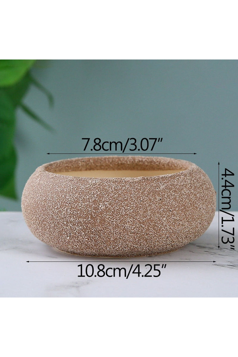 Lisslune | Frosted Stone Flower Pot