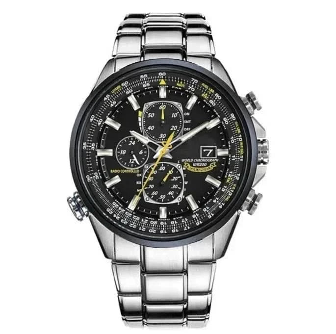 Lisslune | Men’s Stainless Steel Chronograph Watch with Calendar