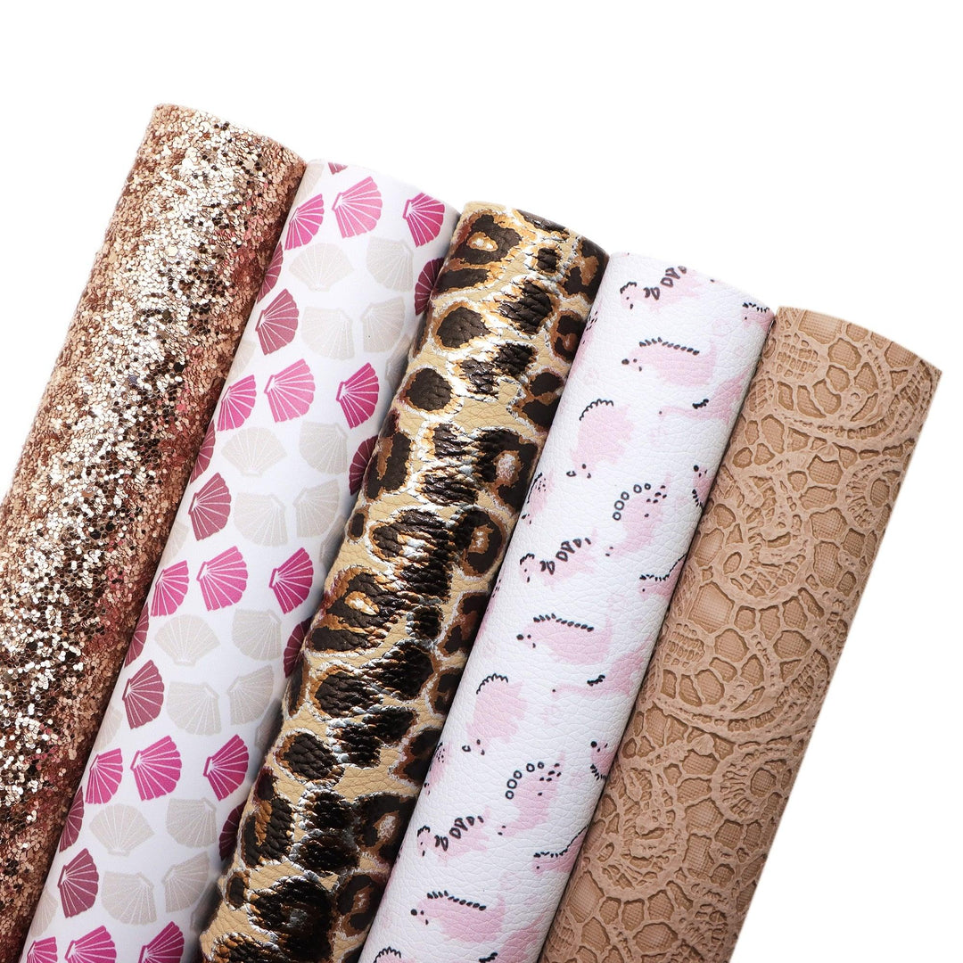 Lisslune | Glamorous Synthetic Leather DIY Craft Kit: Sparkle & Shine Bundle