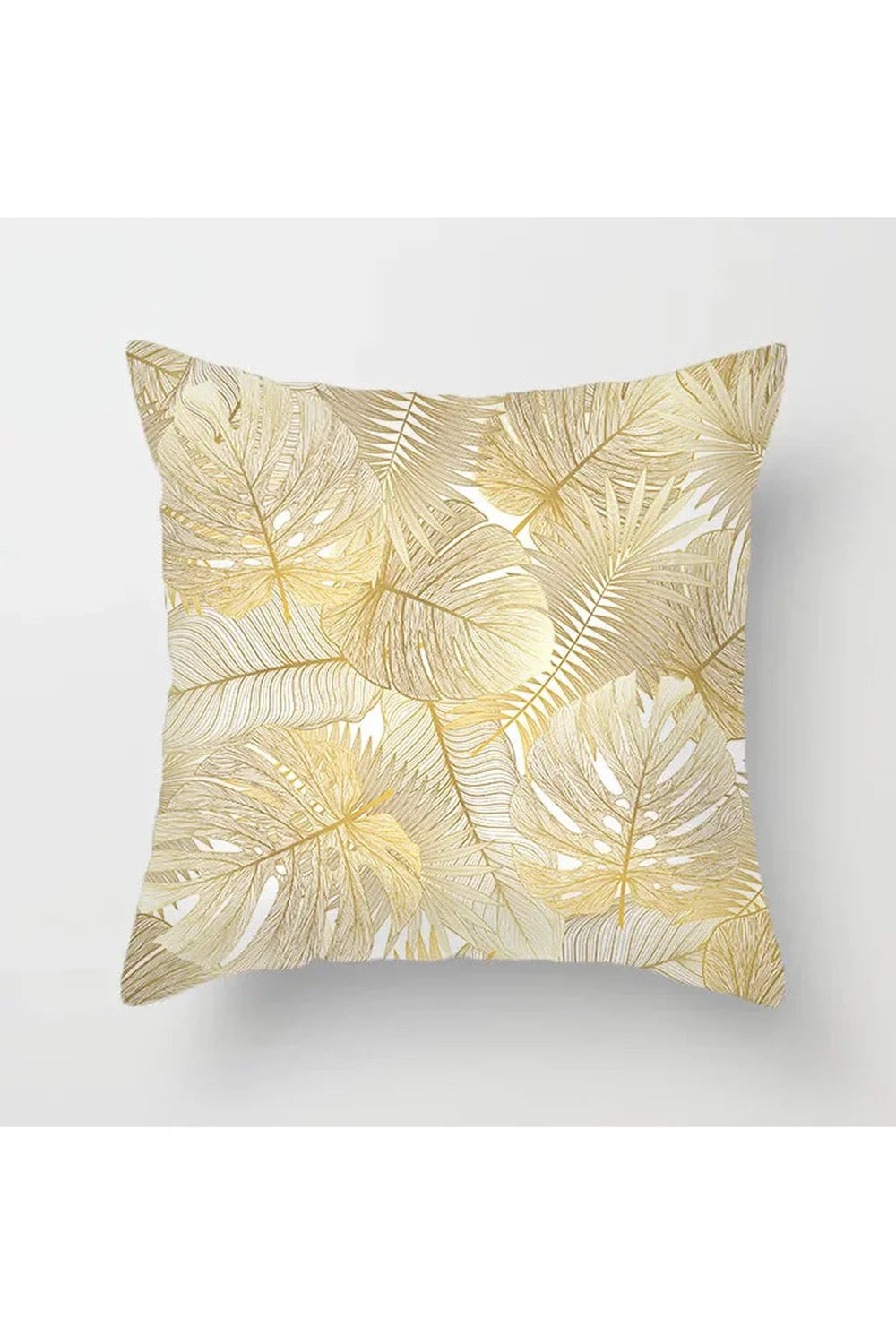 Lisslune | Yellow leaf polyester pillowcase