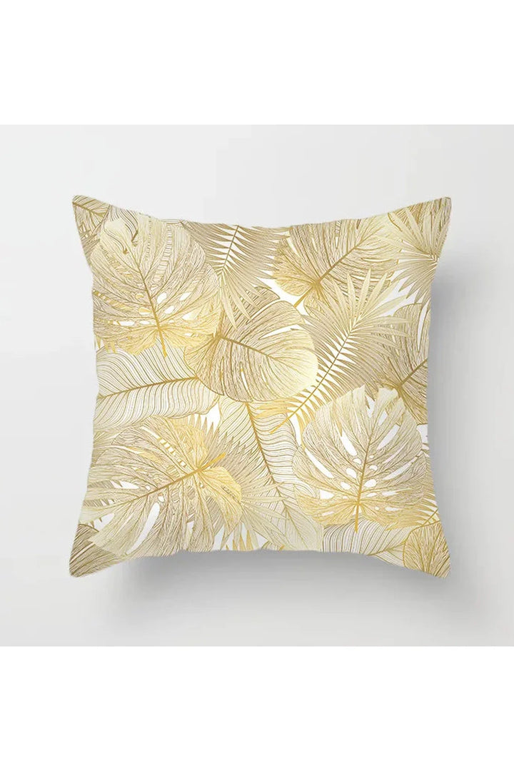 Lisslune | Yellow leaf polyester pillowcase