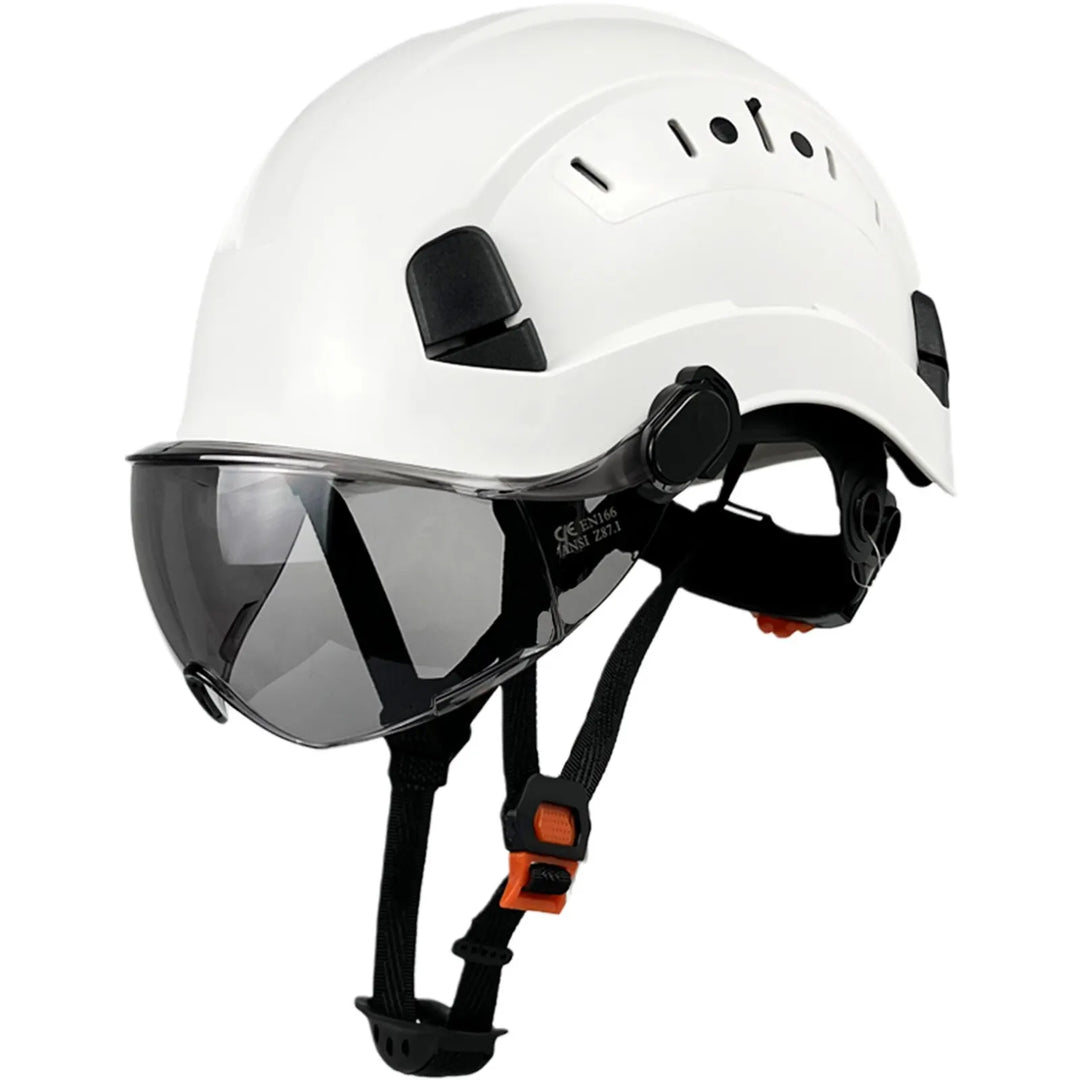 Lisslune | CE ABS Safety Helmet with Goggles & Visor – SafeGuard