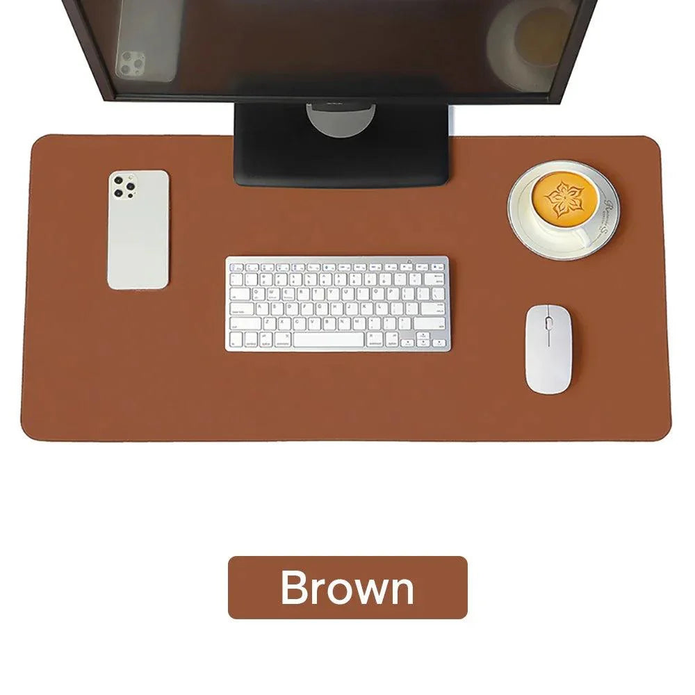 Lisslune | Premium Extra-Large Waterproof PU Leather Desk Protector - Multipurpose Mouse Pad for Office & Gaming with Anti-Slip Base