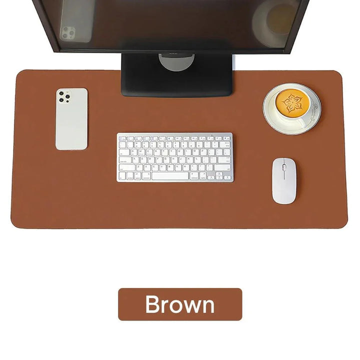 Lisslune | Premium Extra-Large Waterproof PU Leather Desk Protector - Multipurpose Mouse Pad for Office & Gaming with Anti-Slip Base