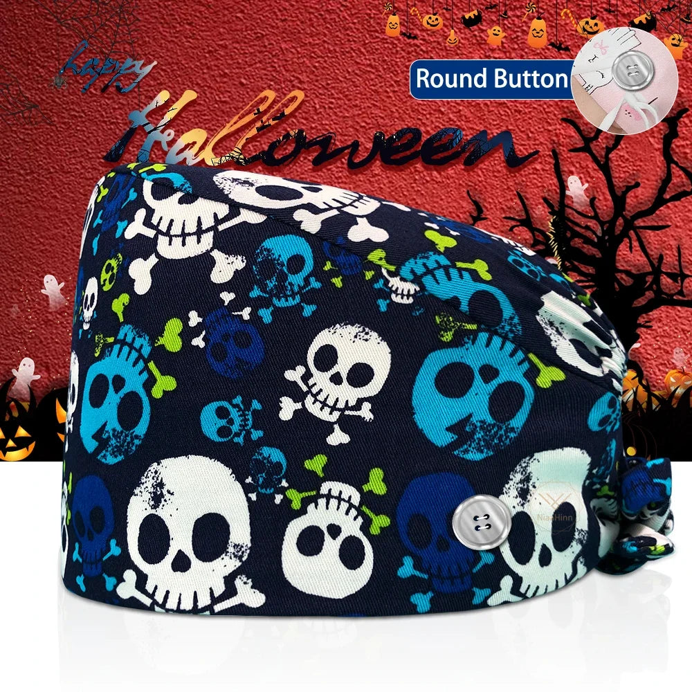 Lisslune | Surgical Skull Print Apron with Adjustable Design and Button
