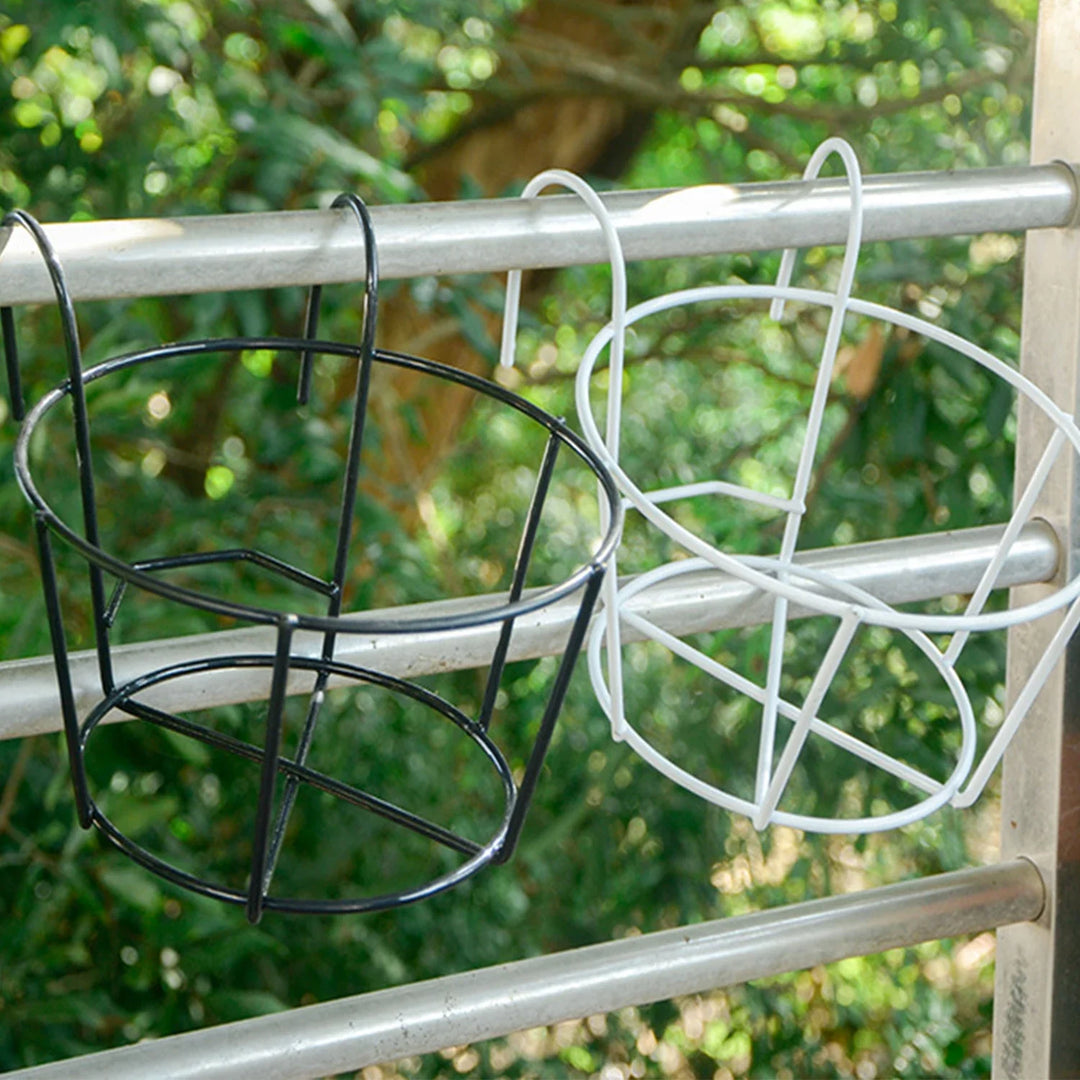 Lisslune | Practical plant pot holder with stable metal frame for balcony and terrace