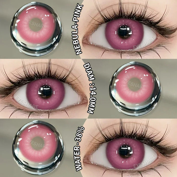 Rynx | Halloween Cosplay Colored Contact Lenses 1 Pair Cute Blue Contacts Anime Red Lenses Beautiful Pupils Green Eyelens