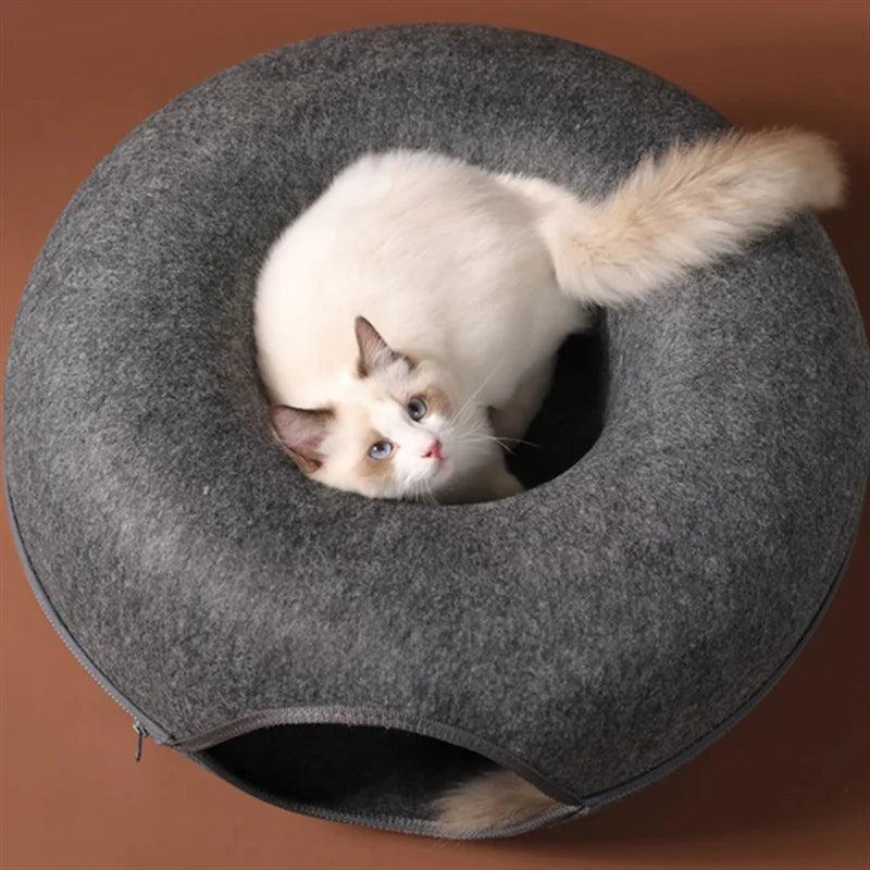 Lisslune | Purrfect Play & Relax Tunnel Bed - Interactive Cat Retreat
