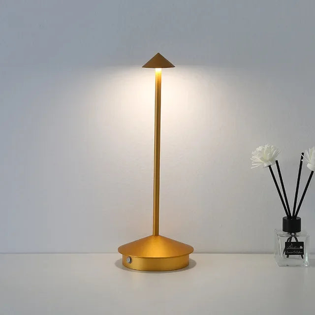 Lisslune | Rechargeable Table Lamp Creative Dining Room Touch Led Hotel Bar Coffee Pina Pro Table Lamp Decorative Desk Lamp