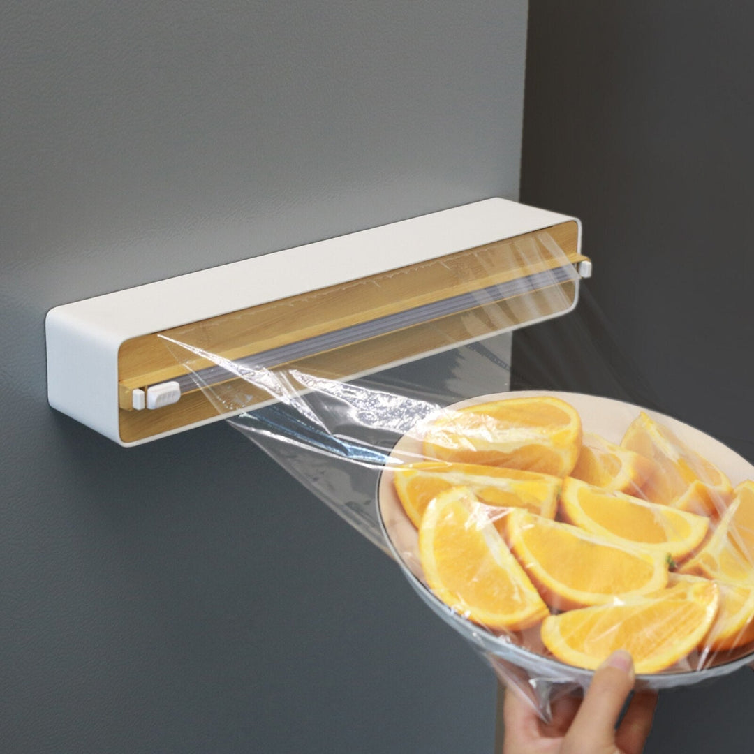 Lisslune | Wall-Mounted Adjustable Plastic Wrap Dispenser