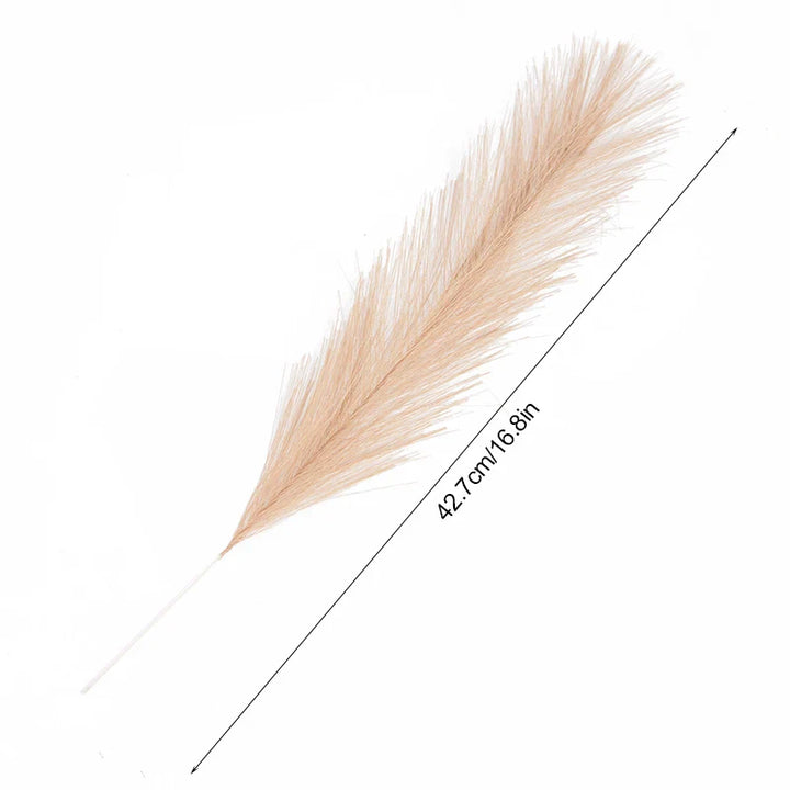 Rynx 15/30pcs Artificial Pampas Grass Bouquet Home Living Room Wedding Party Decoration Artificial Plant 43cm Dried Flower Reed DIY Vase
