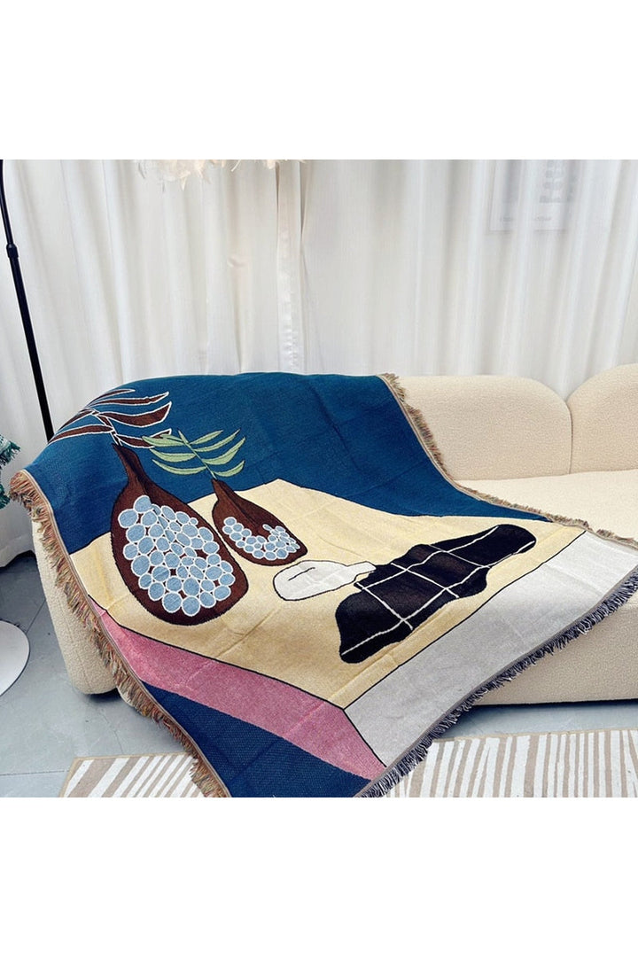 Lisslune | Fringe Throw Blanket