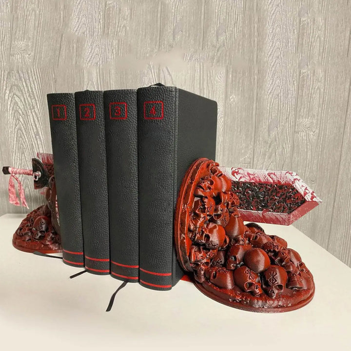 Lisslune | Berserk Bookends Furious Bookends Dragon Hunter Resin Craft Study Art Decorative Ornament Home Desk Bookshelf T4z7