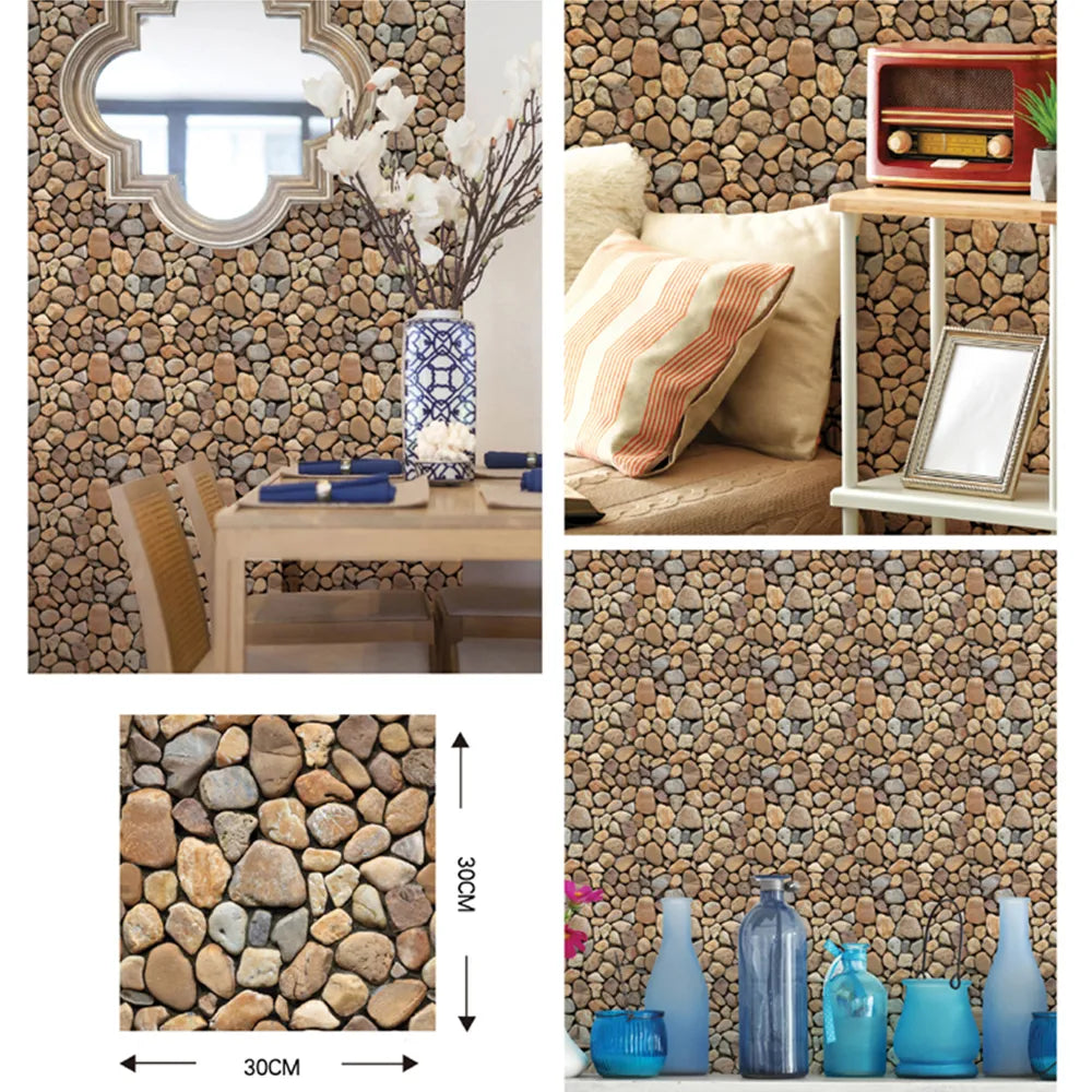 Lisslune | 3D Wall Brick Pattern Decal