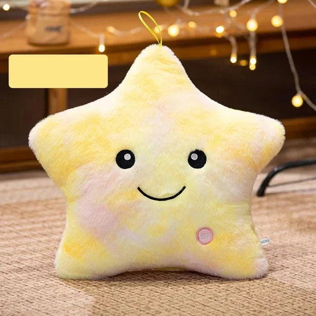 Lisslune | LED Star Plush Light - Soft Glow Star Pillow Doll, Plush Toy for Kids & Home Decor, Perfect Birthday Gift