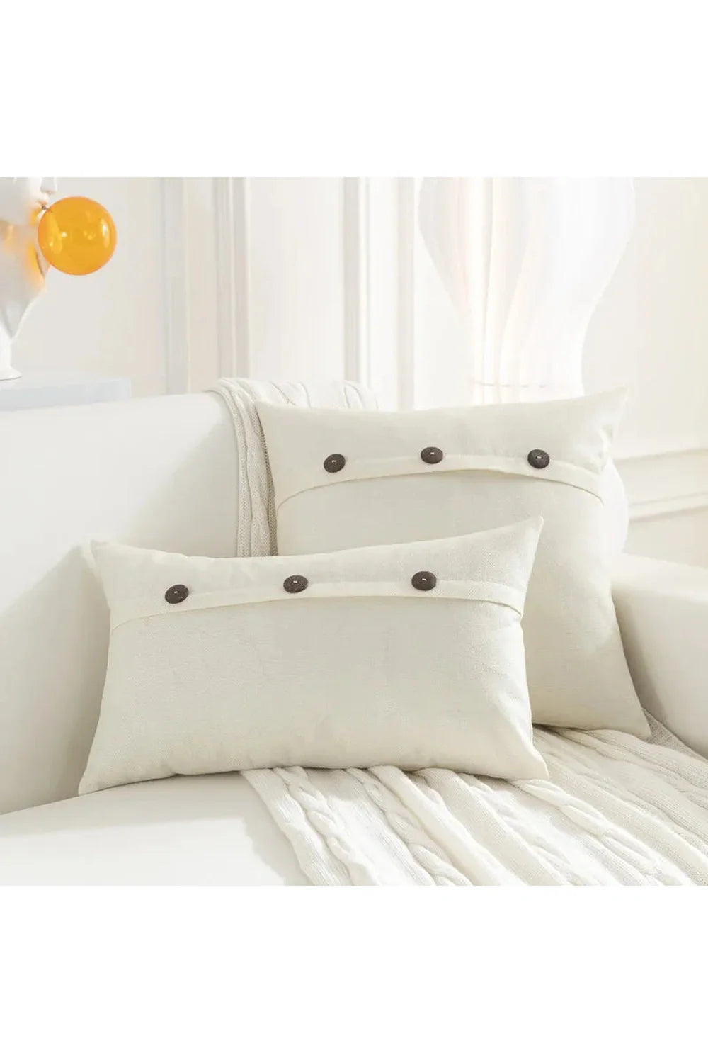 Lisslune | Nordic Button Cushion Cover