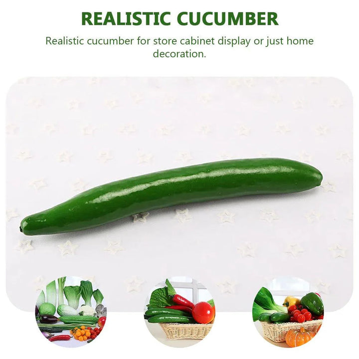 Lisslune | Realistic Artificial Cucumber for Stunning Home Decoration and Photography Props